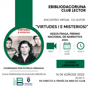 Encontro virtual con Xesús Fraga, Premio Nacional de Narrativa 2021