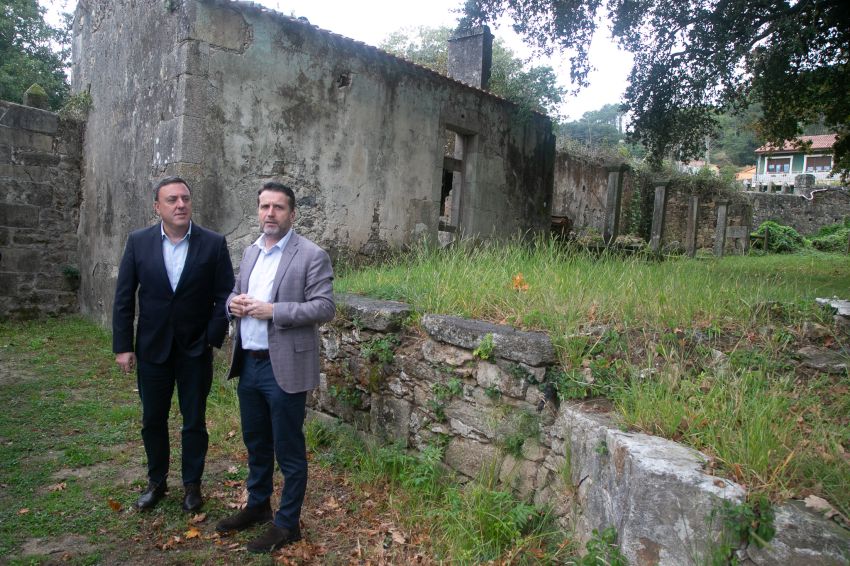 A Deputación e o Concello de Boiro invisten máis de 252.000 euros en obras de recuperación  do lagar, a vivenda e as cabalarizas do Pazo de Goiáns