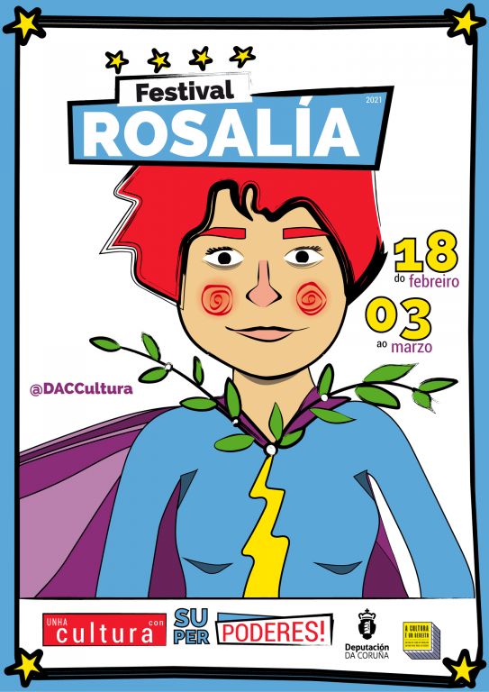 Cultura da Deputación da Coruña festexa o día de Rosalía cunha xornada especial do seu festival dixital
