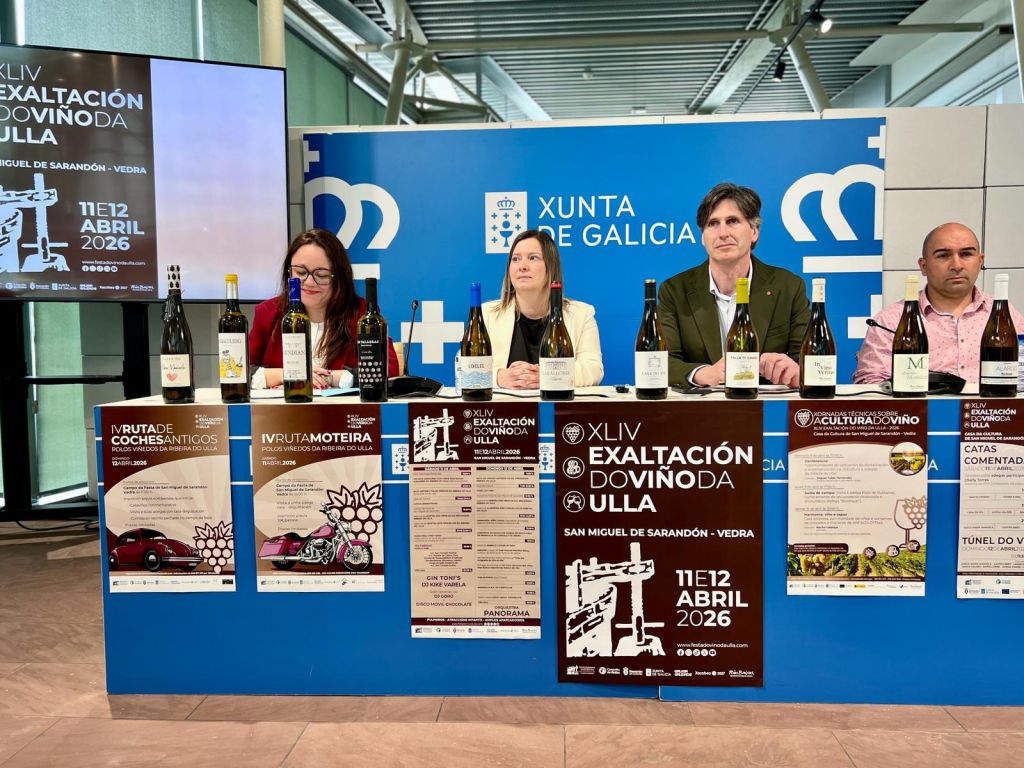 A Deputación da Coruña apoia a XLIV Festa do Viño da Ulla en San Miguel de Sarandón (Vedra), que se celebra o 11 e 12 de abril