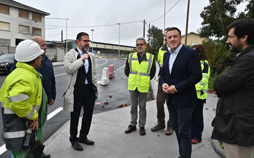 A Deputación remata as obras de mellora da seguridade viaria na travesía urbana de San Xoán de Filgueira a Catabois, en Ferrol