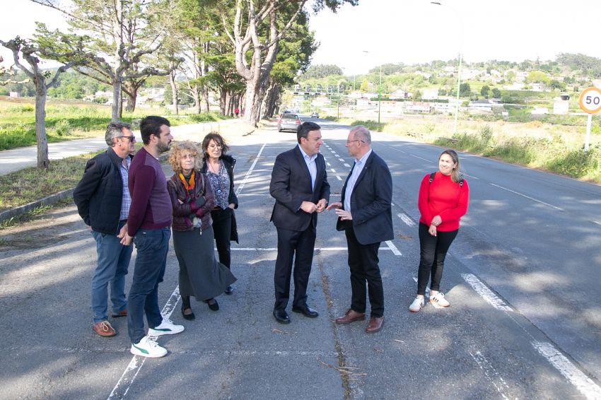 A Deputación da Coruña investirá máis de medio millón de euros nas obras de mellora do firme da estrada DP 4803 entre a praia de Miño e Perbes