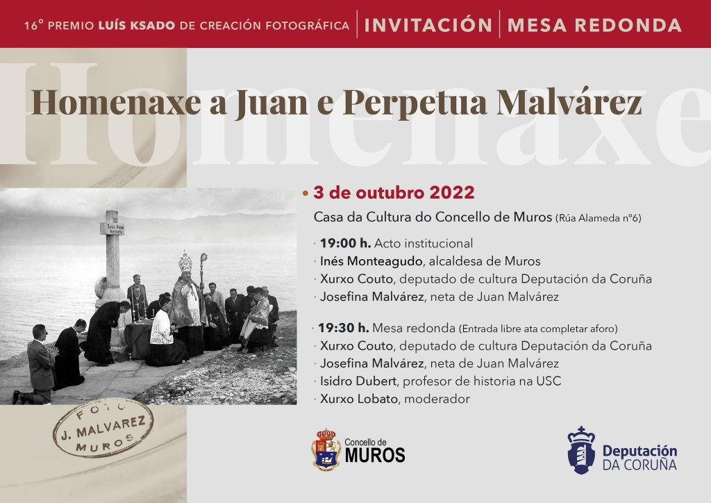 Muros acolle o recoñecemento a Juan e Perpetua Malvárez como Fotógrafos históricos