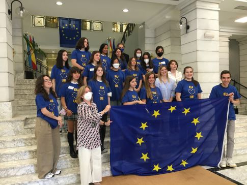 A voz da mocidade protagoniza o acto de celebración do Día de Europa na Deputación da Coruña