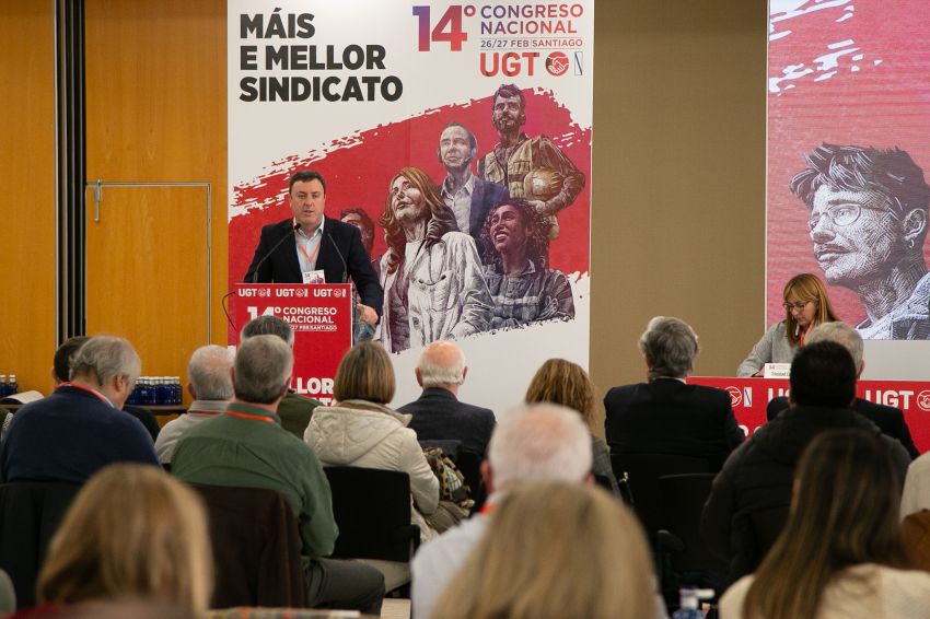 Formoso advirte no 14º Congreso de UGT-Galicia de que os dereitos laborais conseguidos “non están garantidos nin son inamovibles”