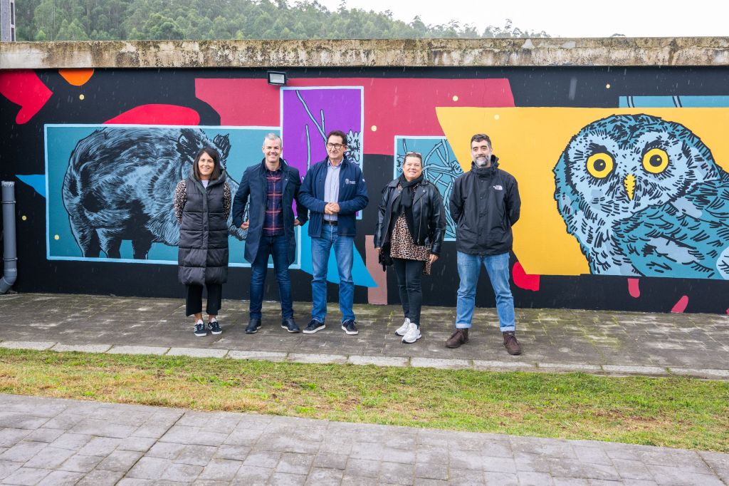 A Deputación presenta os murais da III edición de «Arte no Camiño» en Mazaricos, Oroso, Mesía, Abegondo e Ordes