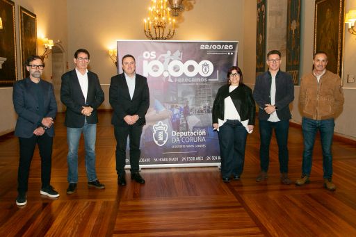 Máis de 3.000 atletas percorrerán as rúas de Santiago na carreira “Os 10.000 Peregrinos” da Deputación da Coruña
