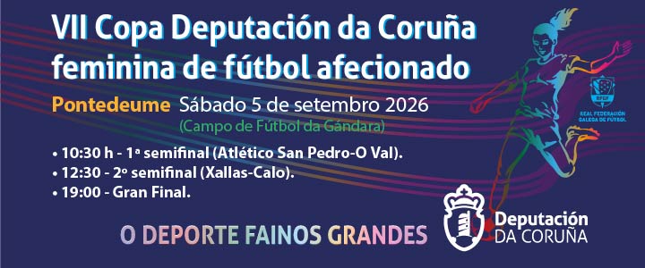 Cartel da VII Copa Deputación da Coruña feminina de Fútbol afeccionado